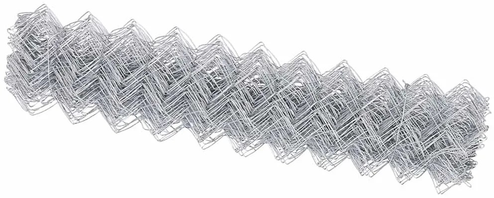 vidaXL Συρματόπλεγμα περίφραξης Ασημί 10 x 1 m Γαλβανισμένος χάλυβας