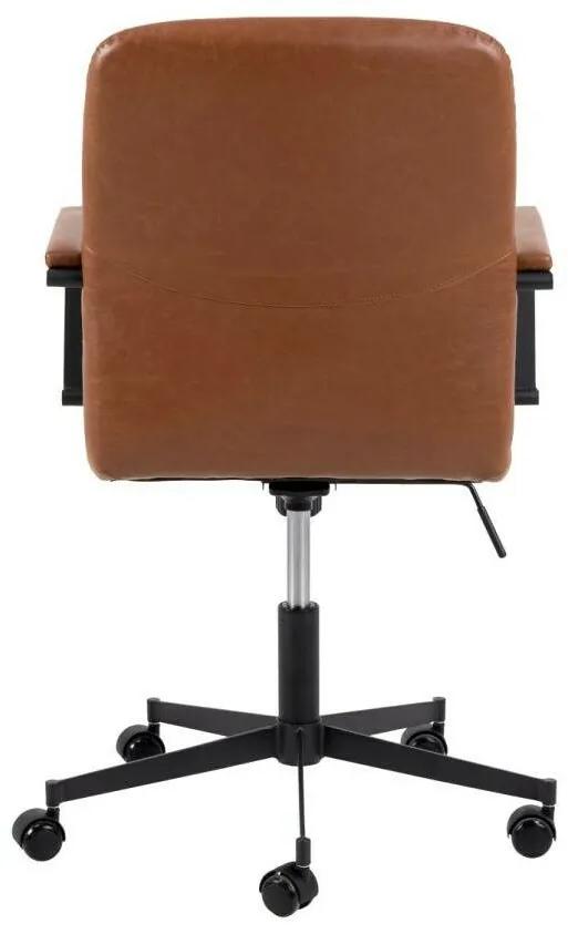 Καρέκλα γραφείου Oakland 959, Μαύρο, Καφέ, 90x57x60cm, 12 kg, Με μπράτσα, Με ρόδες, Μηχανισμός καρέκλας: Κλίση | Epipla1.gr