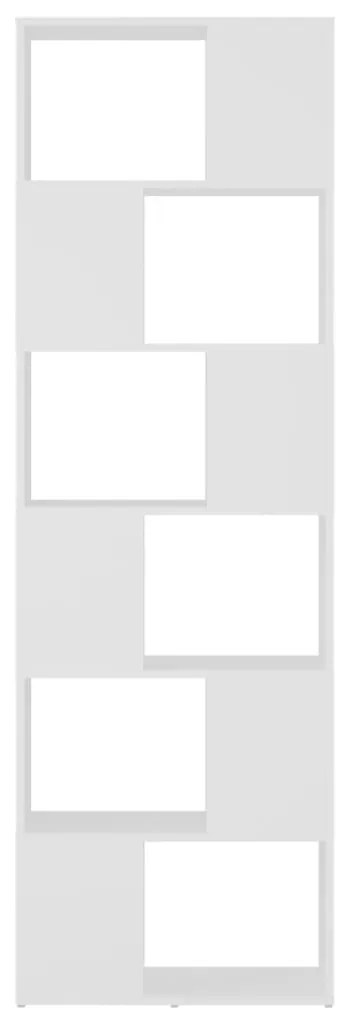 vidaXL Βιβλιοθήκη/Διαχωριστικό Χώρου Λευκό 60 x 24 x 186 εκ.