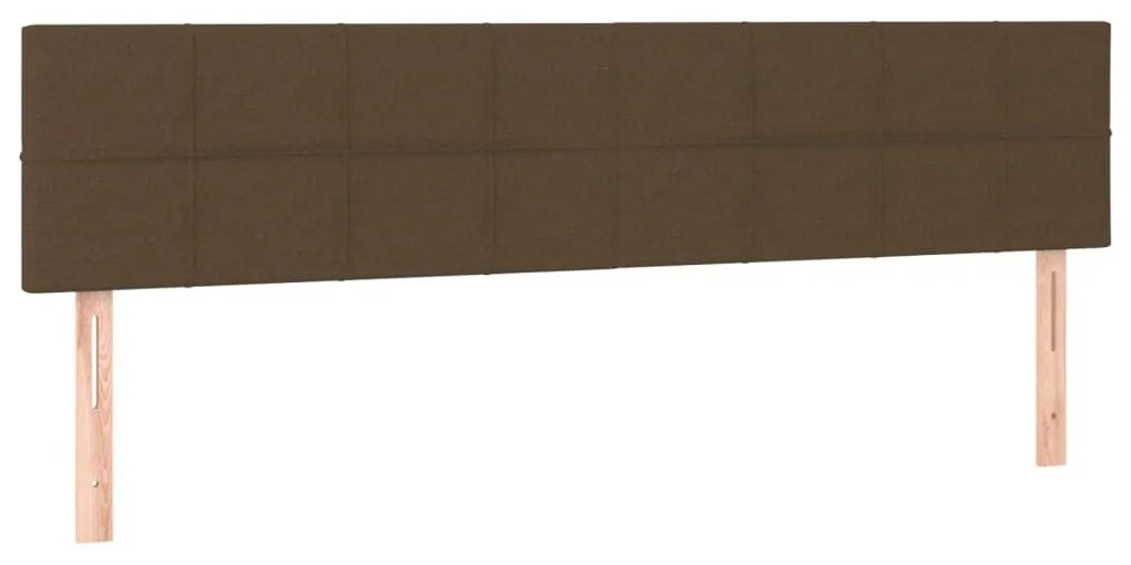Κρεβάτι Boxspring με Στρώμα Σκούρο Καφέ 120x190 εκ Υφασμάτινο 3270407