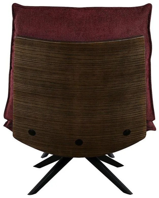 Πολυθρόνα Riverton 641, Κόκκινο, 95x74x92cm, Ταπισερί, Πόδια: Μεταλλικά