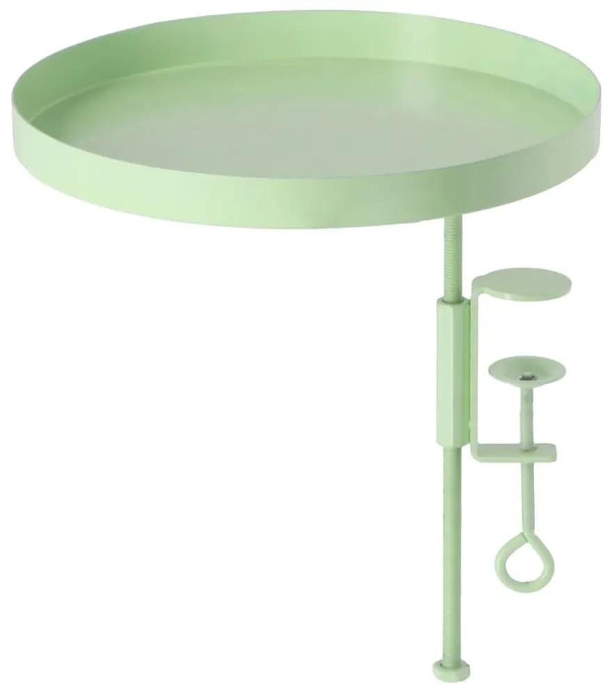 Esschert Design Δίσκος Φυτών με Σφιγκτήρα Στρογγυλός Πράσινος L - Πράσινο
