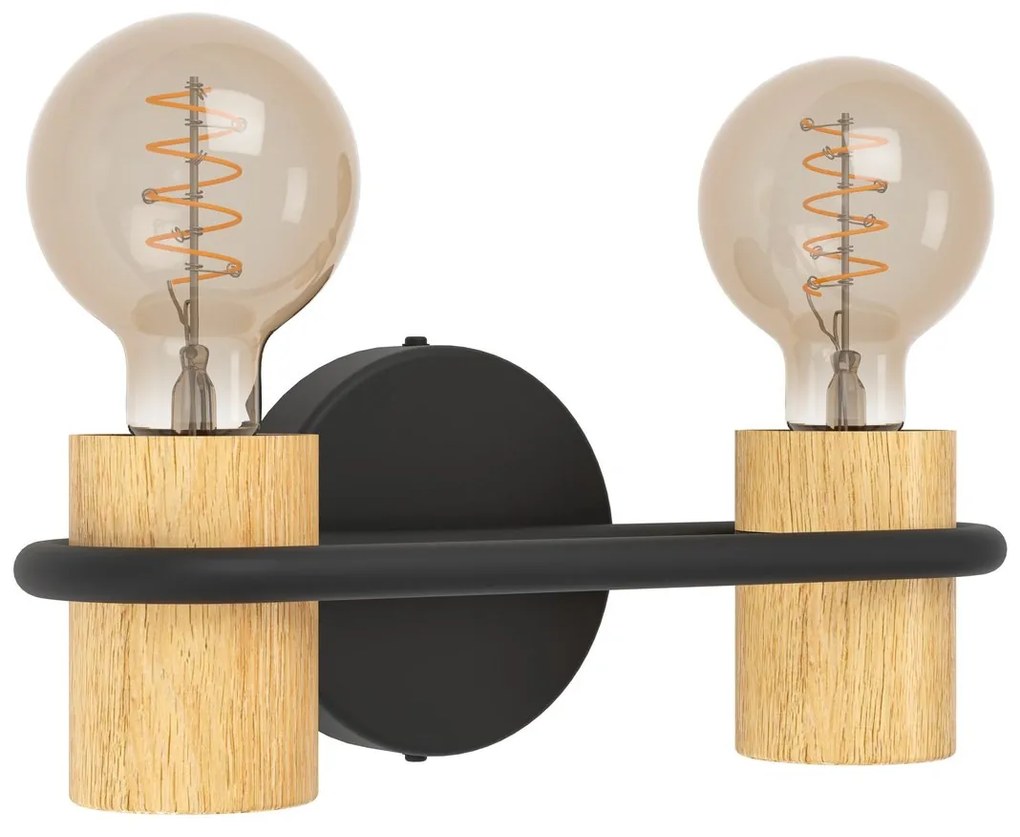 Φωτιστικό Επίτοιχο Eglo 43542 CHIEVELEY Μαύρο Ματ (Black Mat)