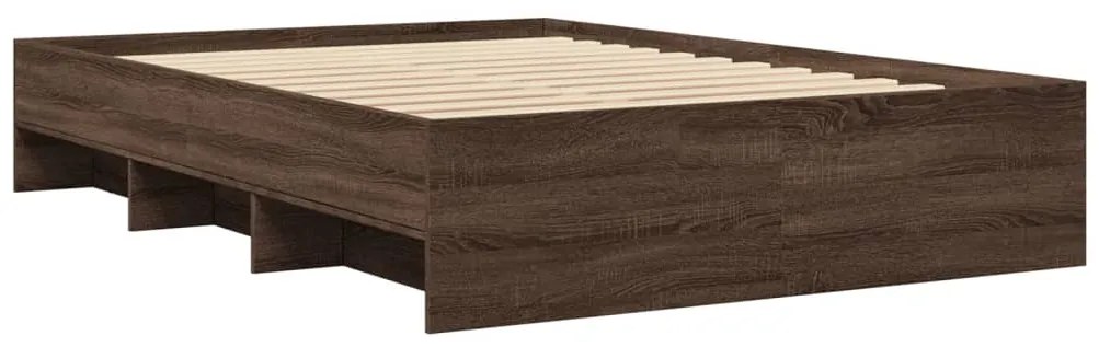 vidaXL Πλαίσιο Κρεβατιού Χωρ. Στρώμα Καφέ Δρυς 120x190 εκ. Επ. Ξύλο