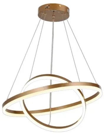 Κρεμαστό Φωτιστικό Οροφής LED 58W IP20 3CCT Inlight-6095-B-Golden-Χρυσό 6095-B-Golden