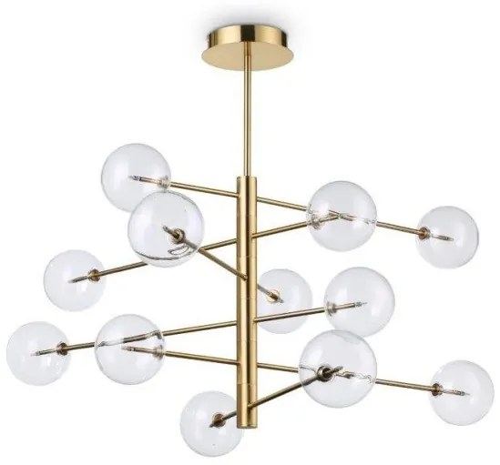 Κρεμαστό Φωτιστικό Οροφής Equinoxe 12xG4 με Γυαλί Ideal Lux-200125-Διάφανο 200125