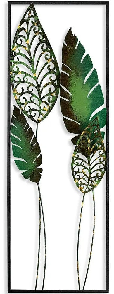 Διακοσμητικό Τοίχου Nezgep 930DYU1181 32x90cm Dark Green Wallity Μέταλλο