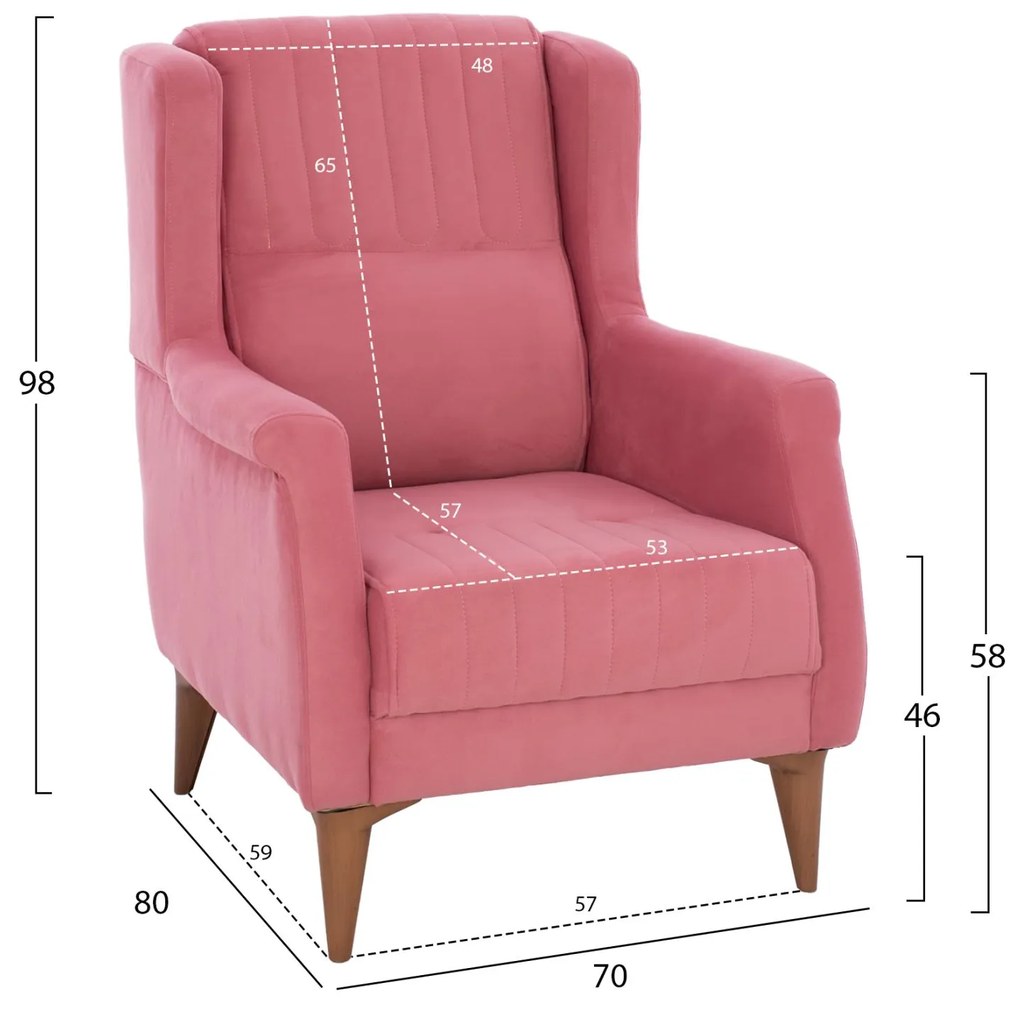ΠΟΛΥΘΡΟΝΑ ΜΠΕΡΖΕΡΑ TIMMY ΣΑΠΙΟ ΜΗΛΟ 70x80x98 εκ. 70x80x98 εκ.