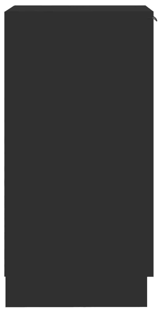 vidaXL Παπουτσοθήκη Μαύρη 30 x 35 x 70 εκ. από Επεξεργασμένο Ξύλο