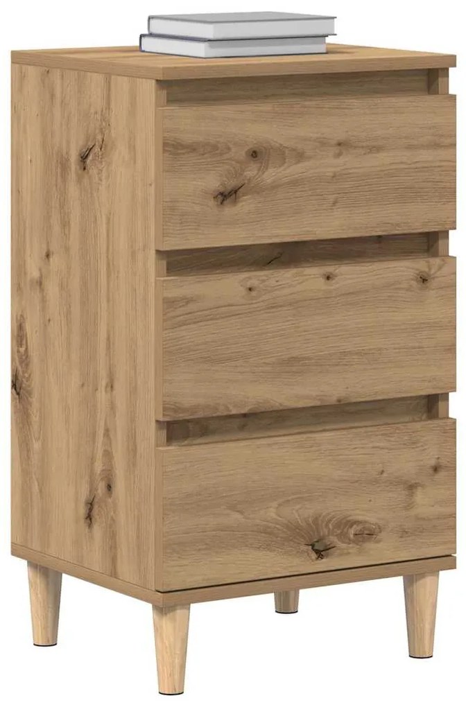 vidaXL Κομοδίνο artisan δρυς 40 x 35 x 70 εκ. Επεξεργασμένο ξύλο