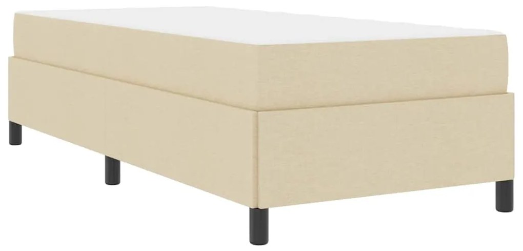 vidaXL Κρεβάτι με ελατήρια Κρέμα 100 x 200 cm