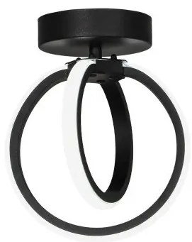 Πλαφονιέρα Φωτιστικό Οροφής LED 24W 3CCT Venus-20CE Heronia Lighting-01-0352-Μαύρο 01-0352