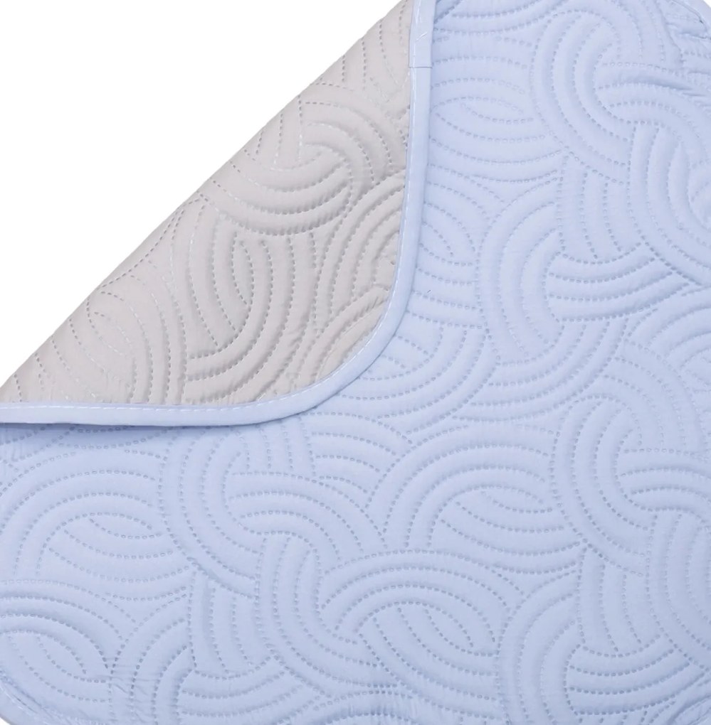 Κουβερτώριο Μονό 160Χ230εκ Σόνικ Σιέλ/Γκρι Viopros