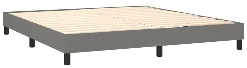 ΚΡΕΒΑΤΙ BOXSPRING ΜΕ ΣΤΡΩΜΑ ΣΚΟΥΡΟ ΓΚΡΙ 160X200 ΕΚ ΥΦΑΣΜΑΤΙΝΟ 3140306