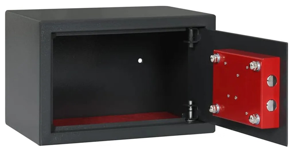 vidaXL Χρηματοκιβώτιο Σκοτεινό γκρίζο RAL7016 20 x 31 x 20 εκ Ατσάλι