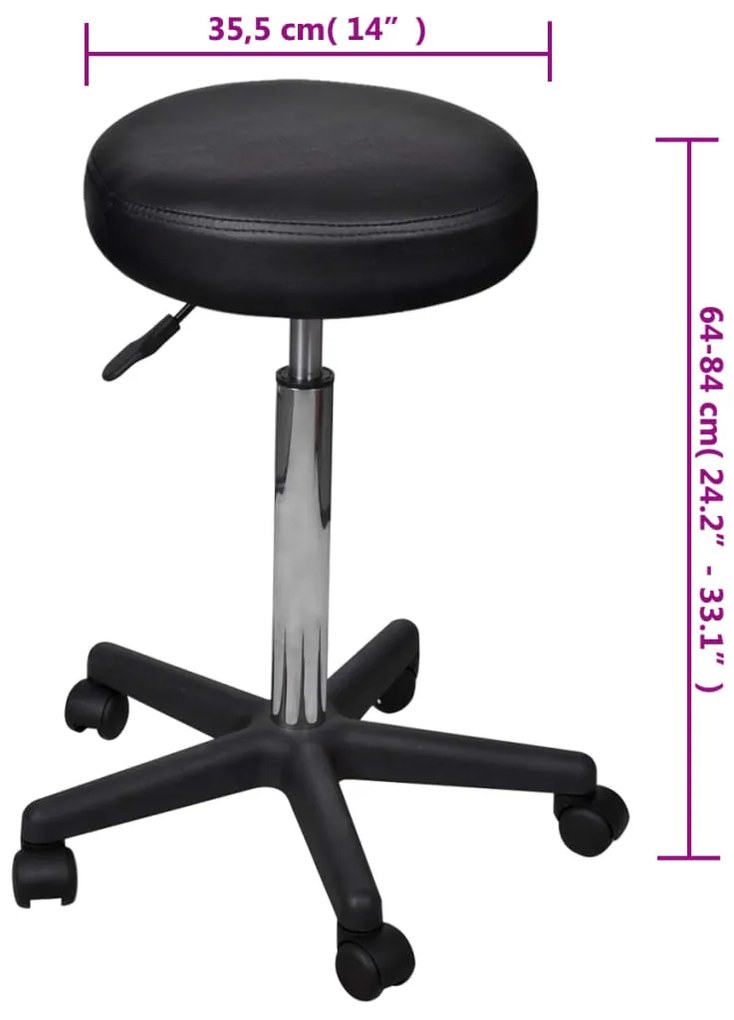 Σκαμπό Γραφείου Μαύρο