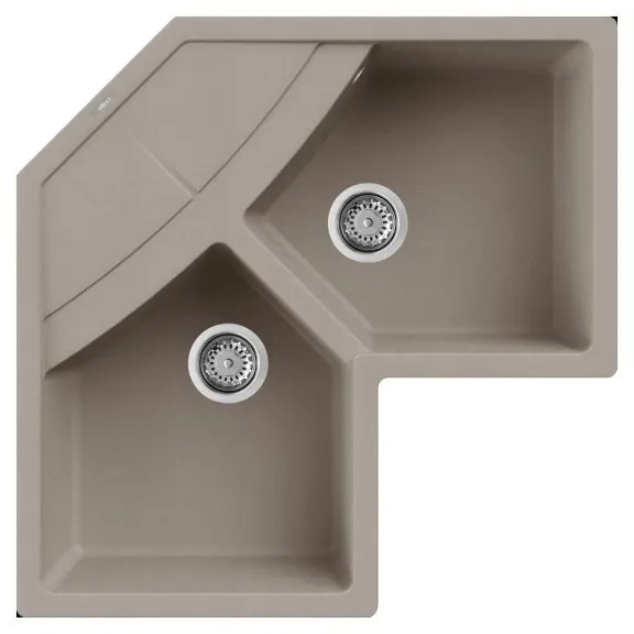 Νεροχύτης κουζίνας UNICO Corner Tortora 43 ELLECI 83x83cm
