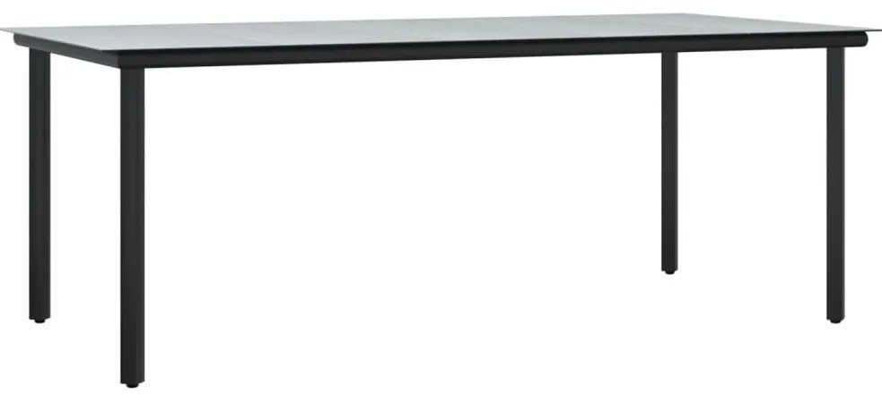 vidaXL Σετ Τραπεζαρίας Κήπου 7 Τεμ. Μαύρο Συνθετικό Ρατάν με Μαξιλάρια