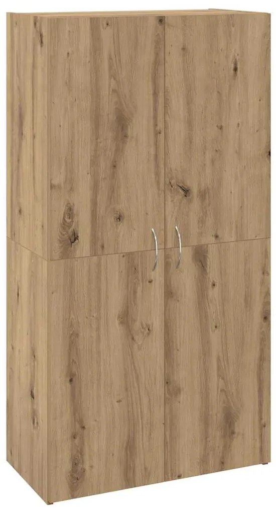 vidaXL Γραφείο Ντουλάπι με ράφι με πόρτα artisan δρυς 60 x 32 x 115 cm