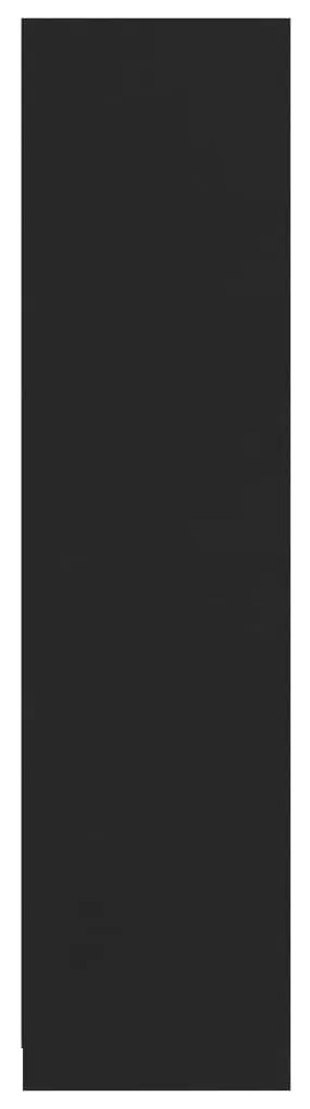 vidaXL Ντουλάπα με Συρτάρια Μαύρη 50 x 50 x 200 εκ. από Μοριοσανίδα
