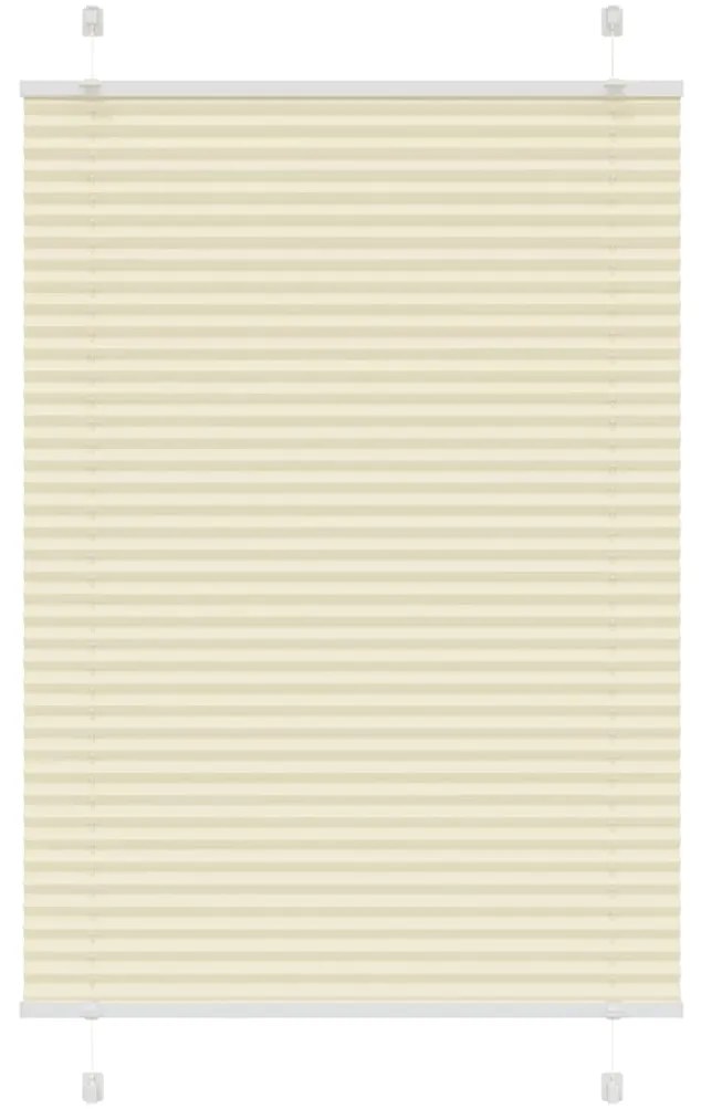 Πλισέ περσίδα Κρέμα 85x100 cm Πλάτος υφάσματος 84,4 cm 4015276