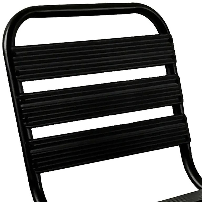 Σετ κήπου - Τραπεζαρία Sussie - Ensure 7 τεμ. μέταλλο - γυαλί μαύρο 140x80x70 εκ. 140x80x70 εκ.