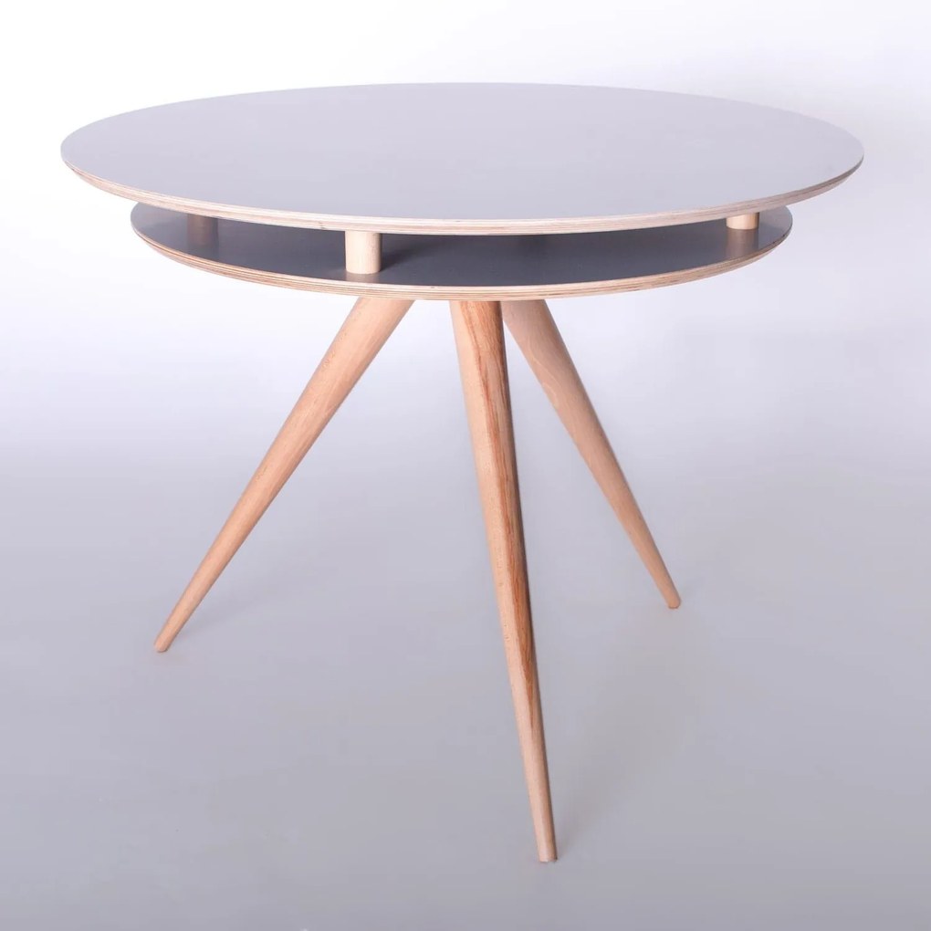 Τραπέζι Triad Grey Φ105X75 cm Wood