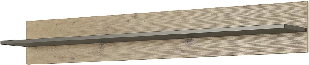 Lh-homefurniture Ράφι 36146-ARC-38 Artisan+Γραφίτης 138x20x20cm 36146-ARC-38