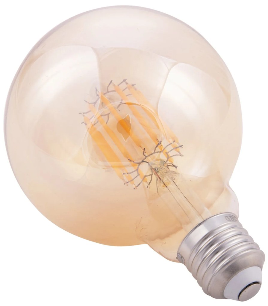 ΛΑΜΠΤΗΡΑΣ GLOBO LED FILAMENT 12W E27 3000K ΧΡΥΣΟ HM4049.02 (1 Τεμμάχια)