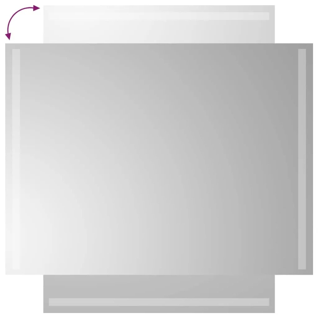 vidaXL Καθρέφτης Μπάνιου με LED 60x80 εκ.