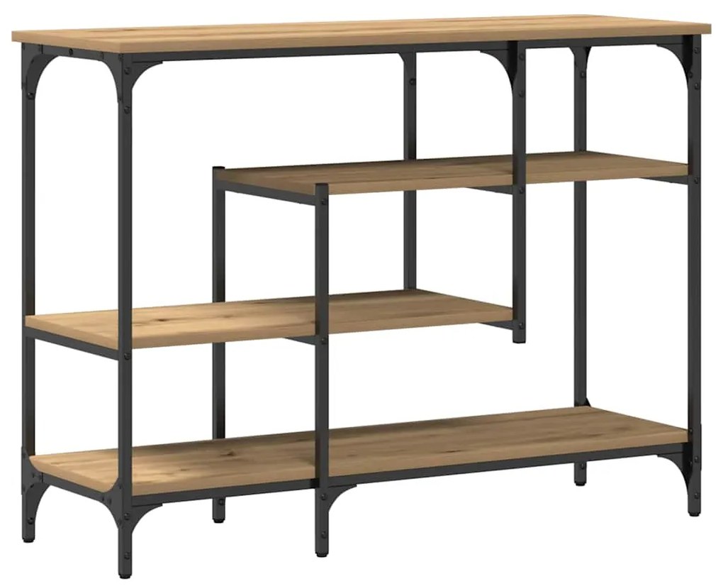 vidaXL Τραπέζι Κονσόλας με ράφι artisan δρυς 100 x 35 x 75 εκ.