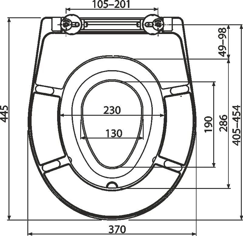 Κάλυμμα WC Duroplast Soft close Alca Plast Inside