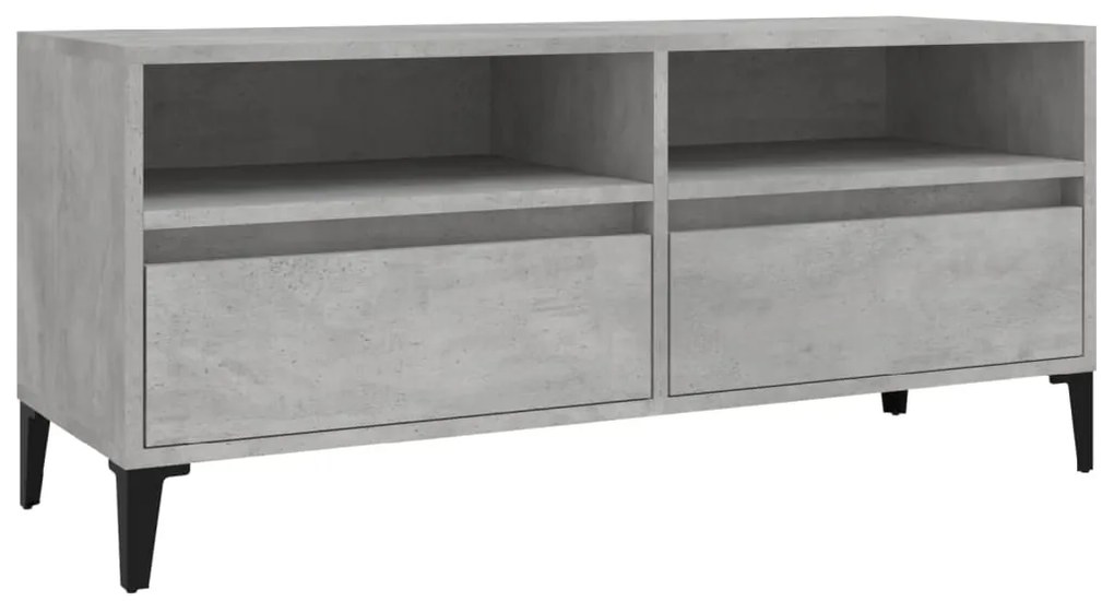 vidaXL Έπιπλο Τηλεόρασης Γκρι Σκυρ. 100 x 34,5 x 44,5 εκ. Επεξ. Ξύλο