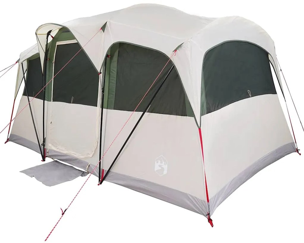 vidaXL Οικογενειακή Σκηνή Λευκό και Πράσινο 435 x 255 x 216 εκ.