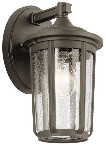 Φανάρι  Απλίκα Φωτιστικό Τοίχου 1xE27 IP44  28cm  Fairfield Quintiesse Elstead Lighting QN-FAIRFIELD-M-OZ Μπρονζέ