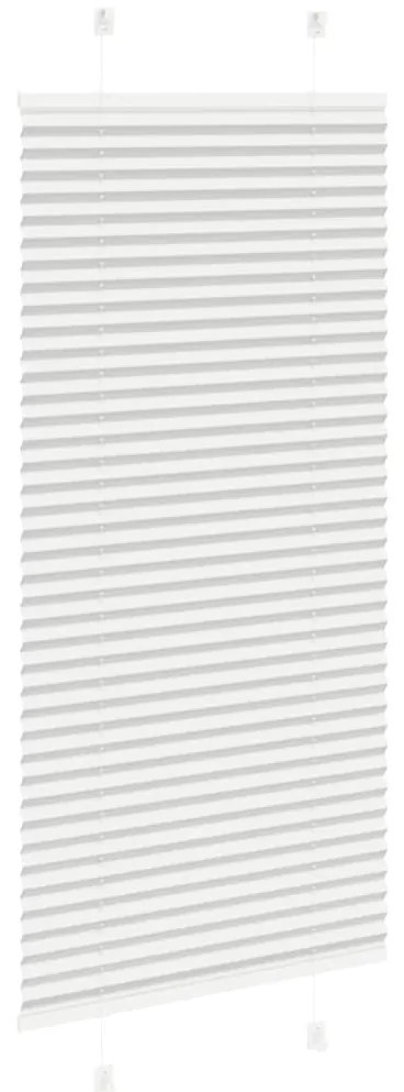 vidaXL Πλισέ περσίδα ανοιχτό γκρι 60x100 cm Πλάτος υφάσματος 59,4 cm