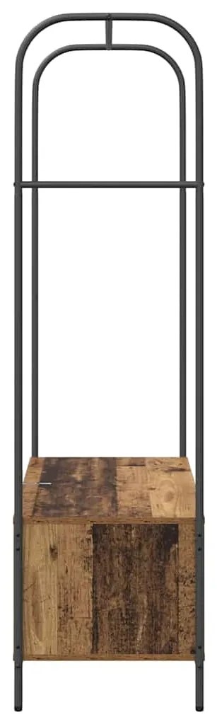 vidaXL Ράφι Ρούχων Καφέ 100 x 44 x 160 εκ Επεξεργασμένο ξύλο