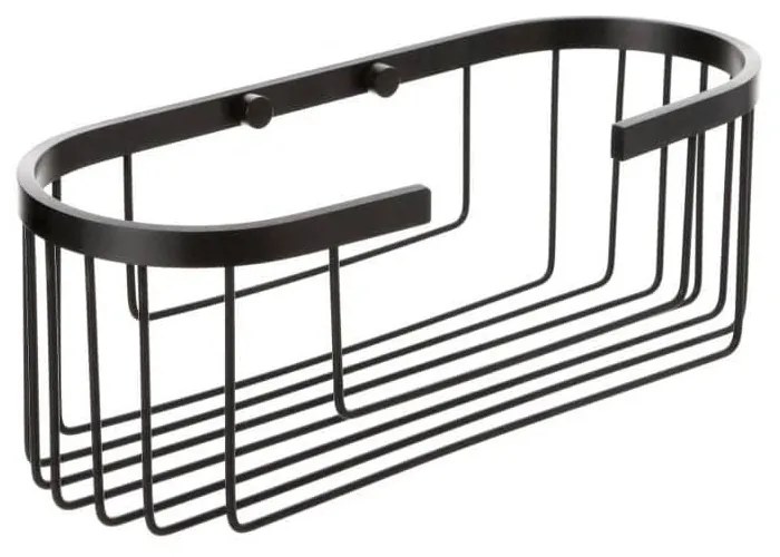 Ραφάκι Μπάνιου Οβάλ 06625.001 Black Aluminium