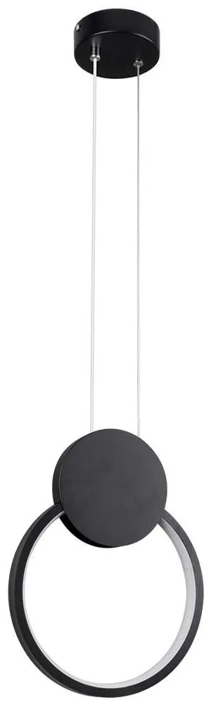 Φωτιστικό Οροφής Cyclos 61073 Led 9W 21x2,3x26,5cm Black GloboStar Αλουμίνιο