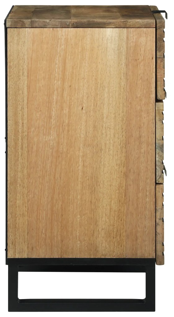 vidaXL Κομοδίνο - 50x33x60 cm από Μασίφ Ξύλο Μάνγκο.