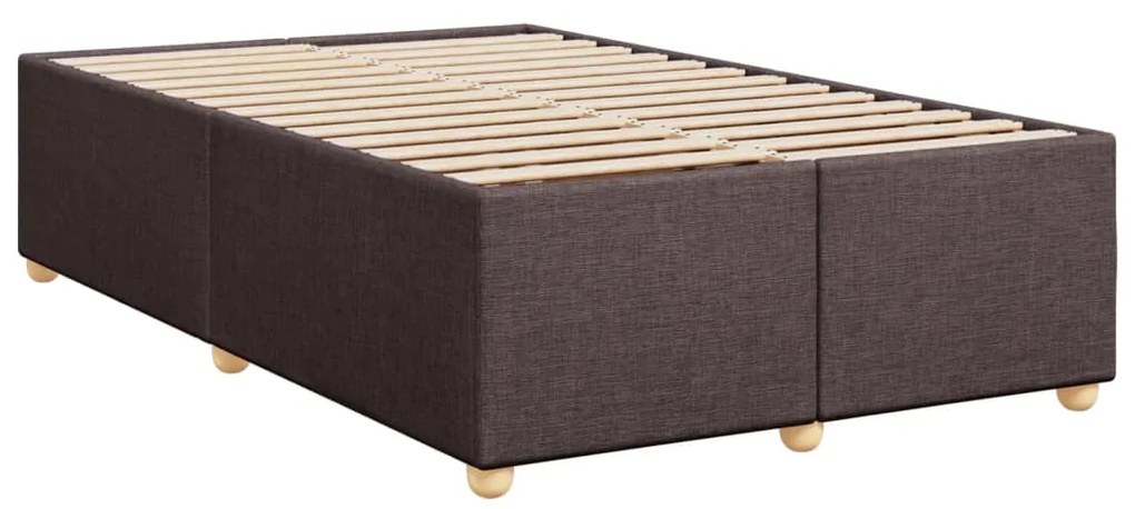 ΚΡΕΒΑΤΙ BOXSPRING ΜΕ ΣΤΡΩΜΑ ΣΚΟΥΡΟ ΚΑΦΕ 120X200 ΕΚ. ΥΦΑΣΜΑΤΙΝΟ 3288964