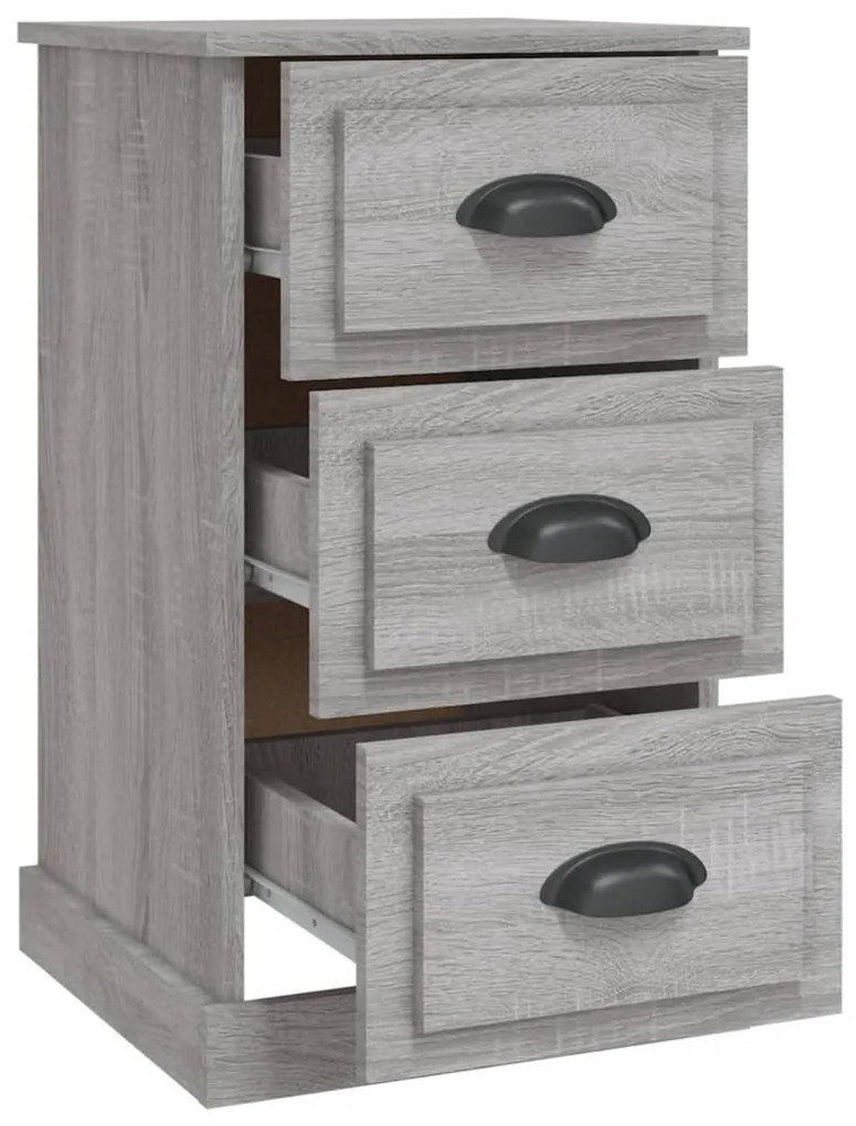 vidaXL Κομοδίνο Γκρι Sonoma 39x39x67 εκ. από Επεξεργασμένο Ξύλο