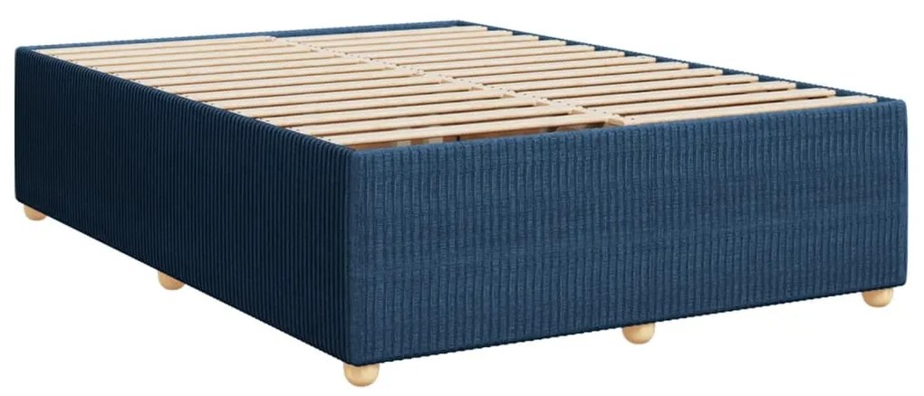 ΚΡΕΒΑΤΙ BOXSPRING ΜΕ ΣΤΡΩΜΑ ΜΠΛΕ 160X200 ΕΚ. ΥΦΑΣΜΑΤΙΝΟ 3287513