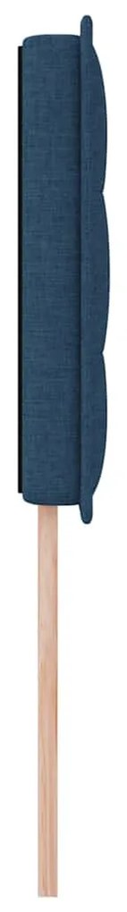 vidaXL LED κεφαλάρι με φώτα λωρίδας LED Επιτοίχιο Μπλε 90 cm ύφασμα