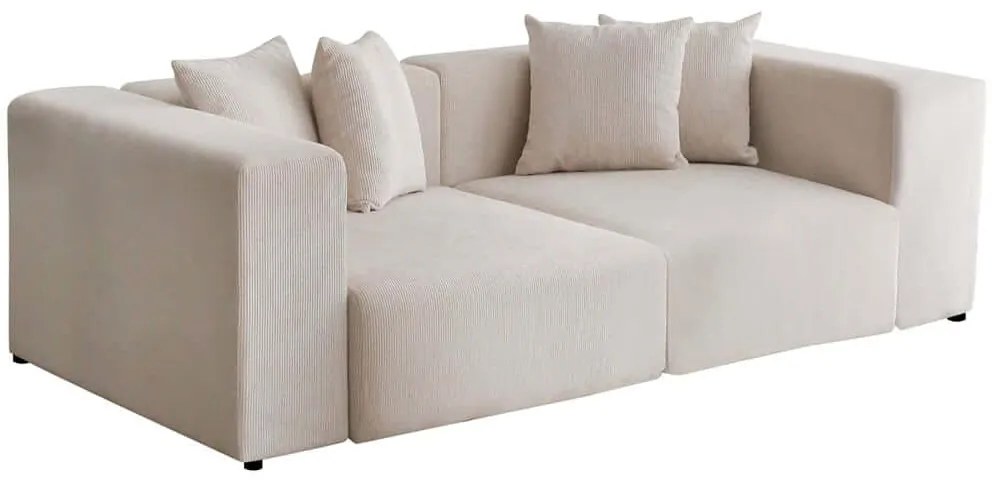 Καναπές Τριθέσιος Yolo 383EVN1245 222x110x89cm White