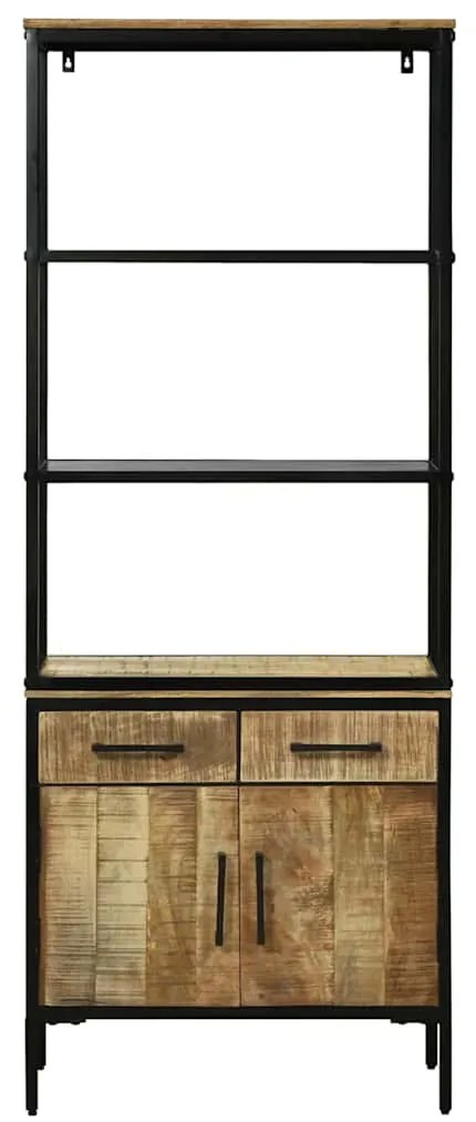 vidaXL Highboard Καφέ 70 x 35 x 180 εκ. Μασίφ ξύλο μάνγκο