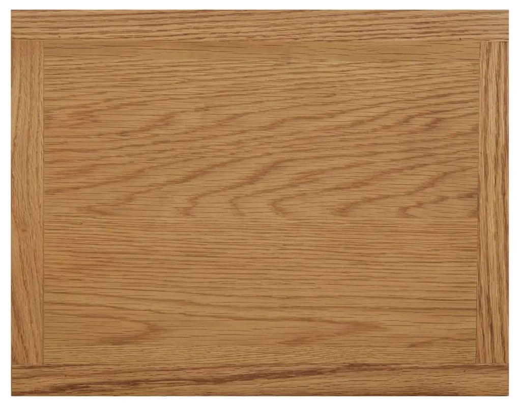 vidaXL Τραπεζάκι με Θήκη Περιοδικών 45 x 35 x 55 εκ. Μασίφ Ξύλο Δρυός