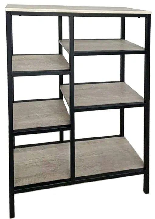 Liberta FILE ΒΙΒΛΙΟΘΗΚΗ ΧΑΜΗΛΗ SONOMA ΜΑΥΡΟ 70x30xH109cm 70x30xH109cm 28-0195