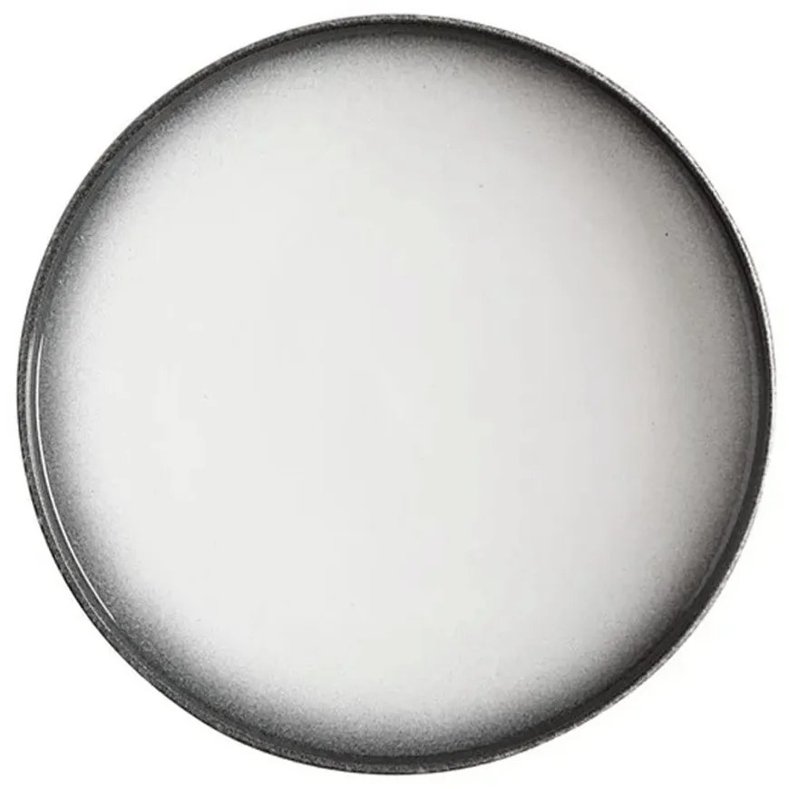 Πιάτο Με Ψηλό Χείλος Granite Caviar AX0256 21cm White-Black Maxwell&Williams Πορσελάνη