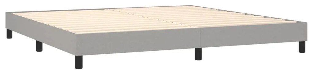 ΚΡΕΒΑΤΙ BOXSPRING ΜΕ ΣΤΡΩΜΑ ΑΝΟΙΧΤΟ ΓΚΡΙ 200X200 ΕΚ. ΥΦΑΣΜΑΤΙΝΟ 3126189